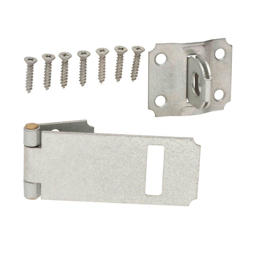 Everbilt 31/2 in. Galvanized Adjustable Staple Safety Hasp15285 The