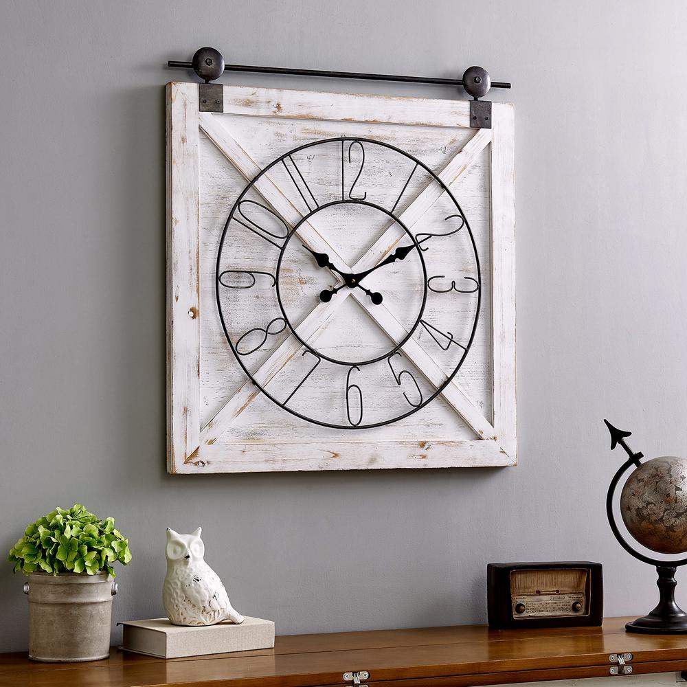 Wall Clocks The Home Depot - London Clock Company Square Glass Wall Black Wall Clocks The Home Depot - London Clock Company Square Glass Wall Black