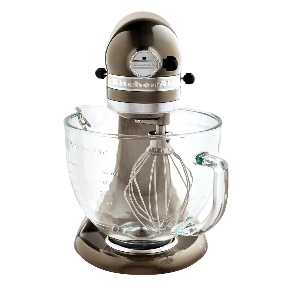 Kitchenaid Artisan Designer 5 Qt Truffle Dust Stand Mixer Kitchenaid Artisan Designer 5 Qt Truffle Dust Stand Mixer Ksm155gbtd The Home Depot