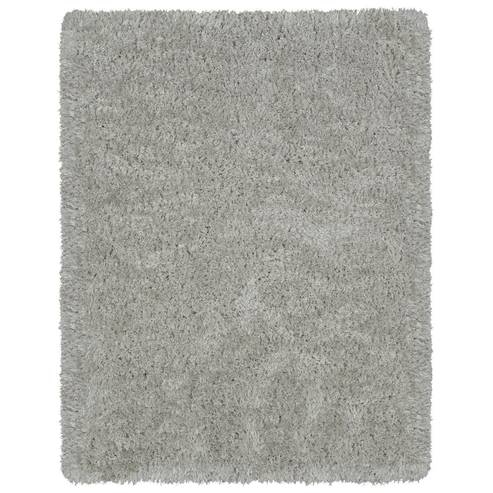 Ottomanson Pure Fuzzy Flokati Grey 5 ft. 3 in. x 7 ft. Faux Sheepskin