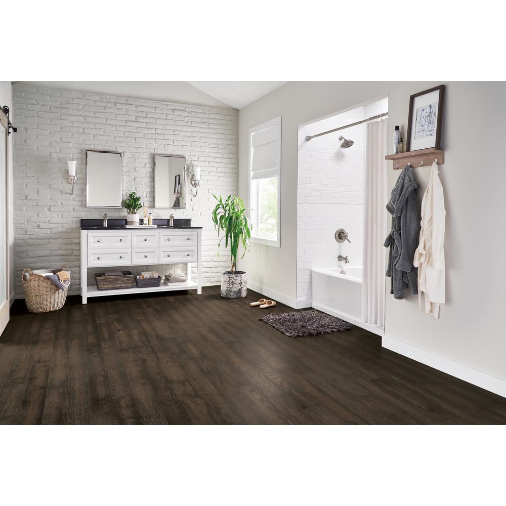 Bruce Hydropel Oak Dark Brown 7 16 In T X 5 W Varying Bruce Hydropel Oak Dark Brown 7 16 In