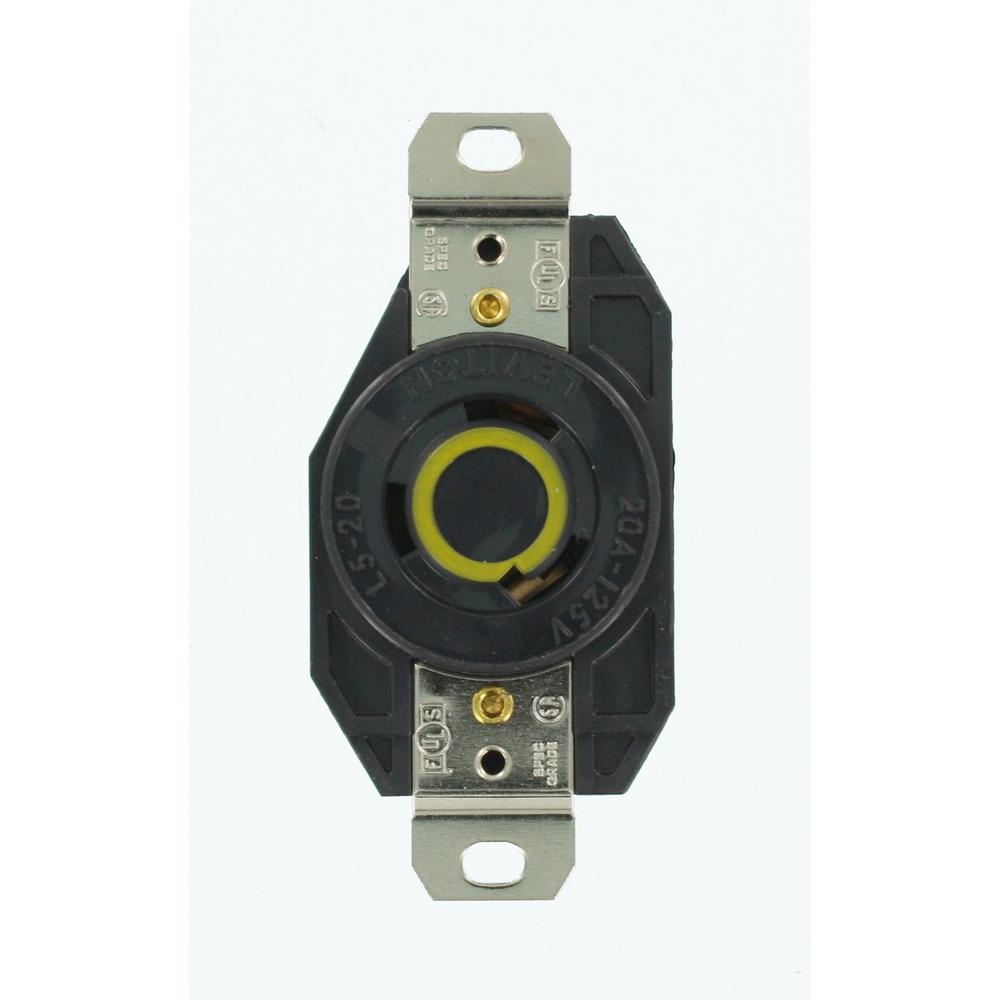 Gfci Receptacle 20 Amp U Ground: Leviton 20 Amp 125-Volt Duplex Self-Test GFCI Outlet