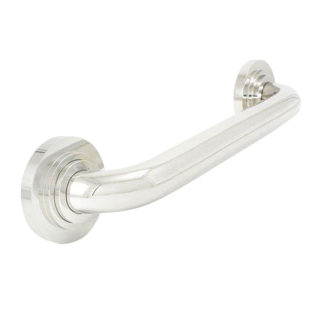 Glacier Bay 18 in. x 11/2 in. Concealed Peened Grab Bar in Polished