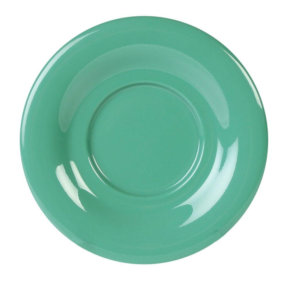 Restaurant Essentials Coleur 5-1/2 in. Saucer for Cr303/Cr9018 in Green (12-Piece)