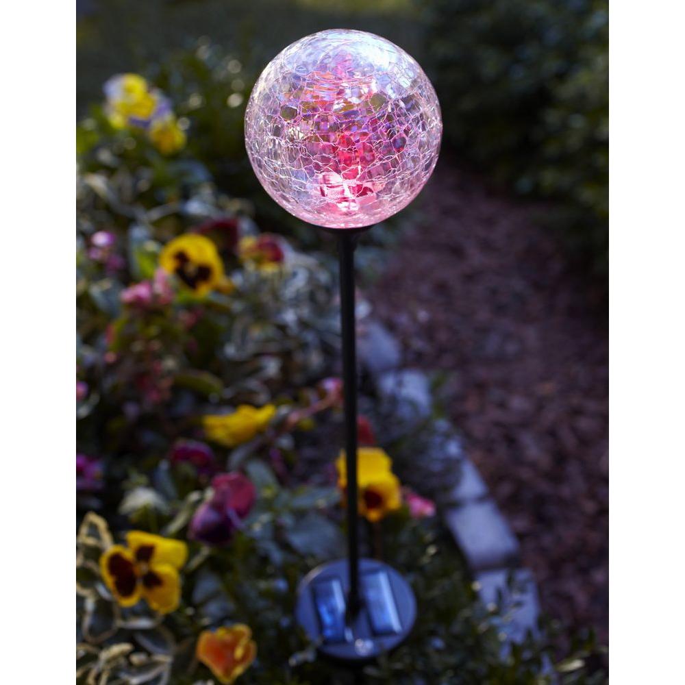 Moonrays 35 In Solar Powered Integrated Led Color Changing Glass