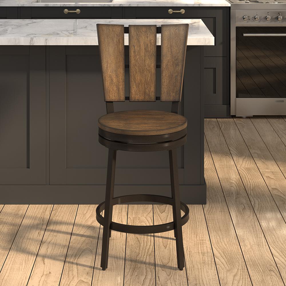 American Woodcrafters Greyfield 24 In Espresso Dark Brown Counter