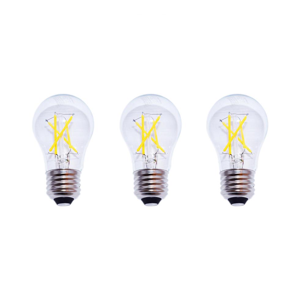 Led Bulbs Light The Home Depot 40 Watt Equivalent A15 Dimmable Energy Star Clear Filament Vintage Style Led