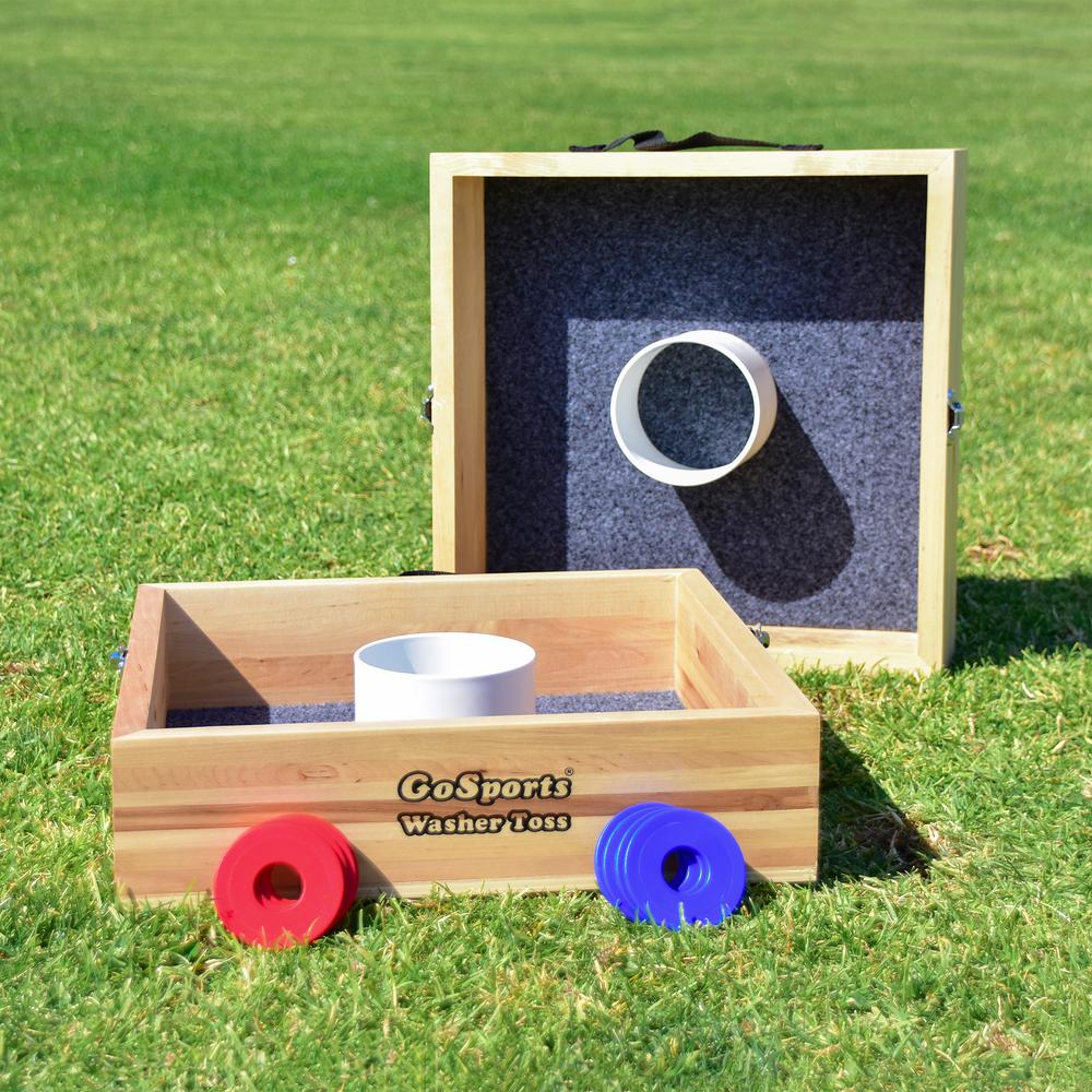 Gofloats Premium Birch Wood Washer Toss Game Wt 02 The Home Depot