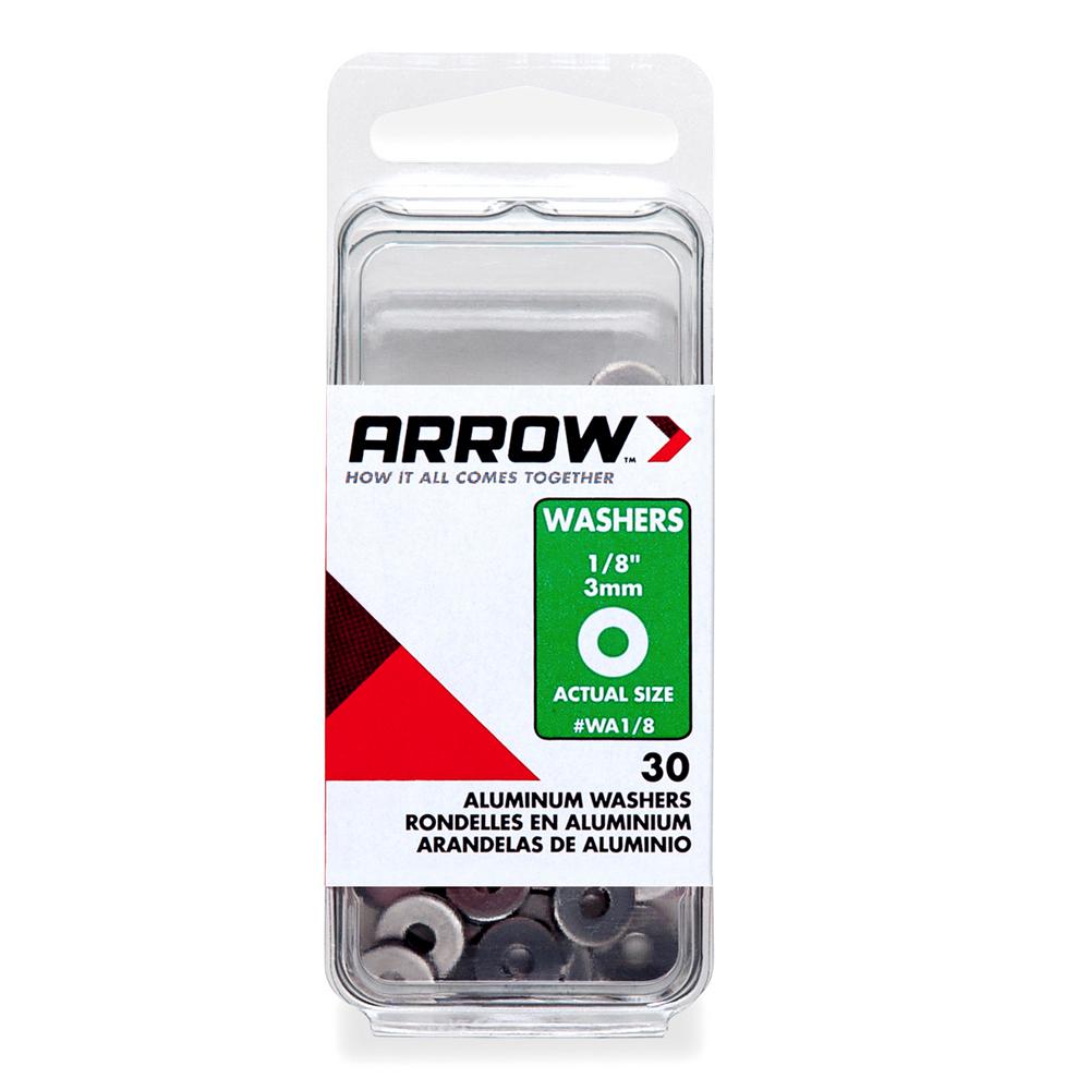 Arrow 1/8 in. Aluminum Rivet Washer (30Pack)WA1/8 The Home Depot