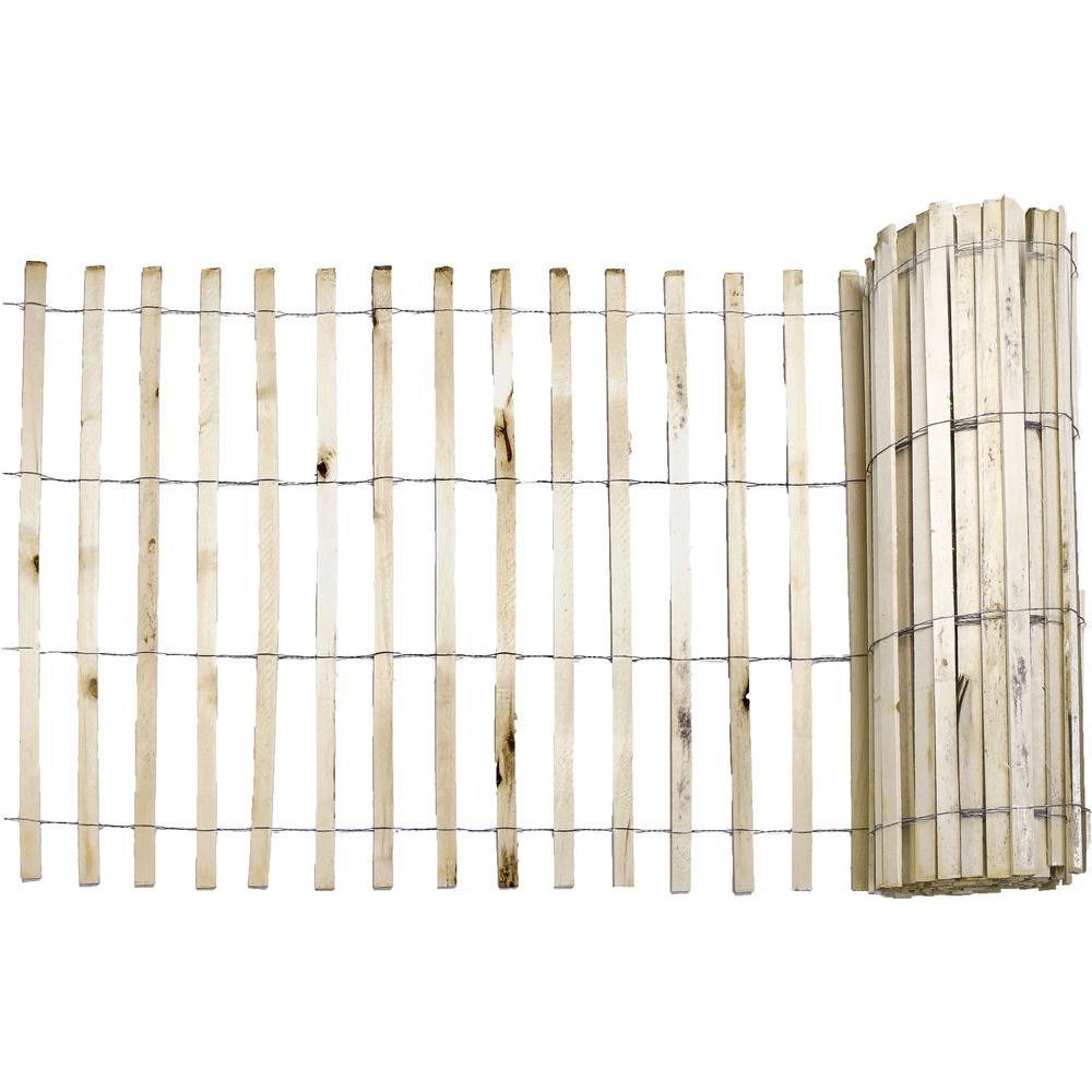 Everbilt 1/4 in. x 4 ft. x 50 ft. Natural Wood Snow Fence-14910-9 ...