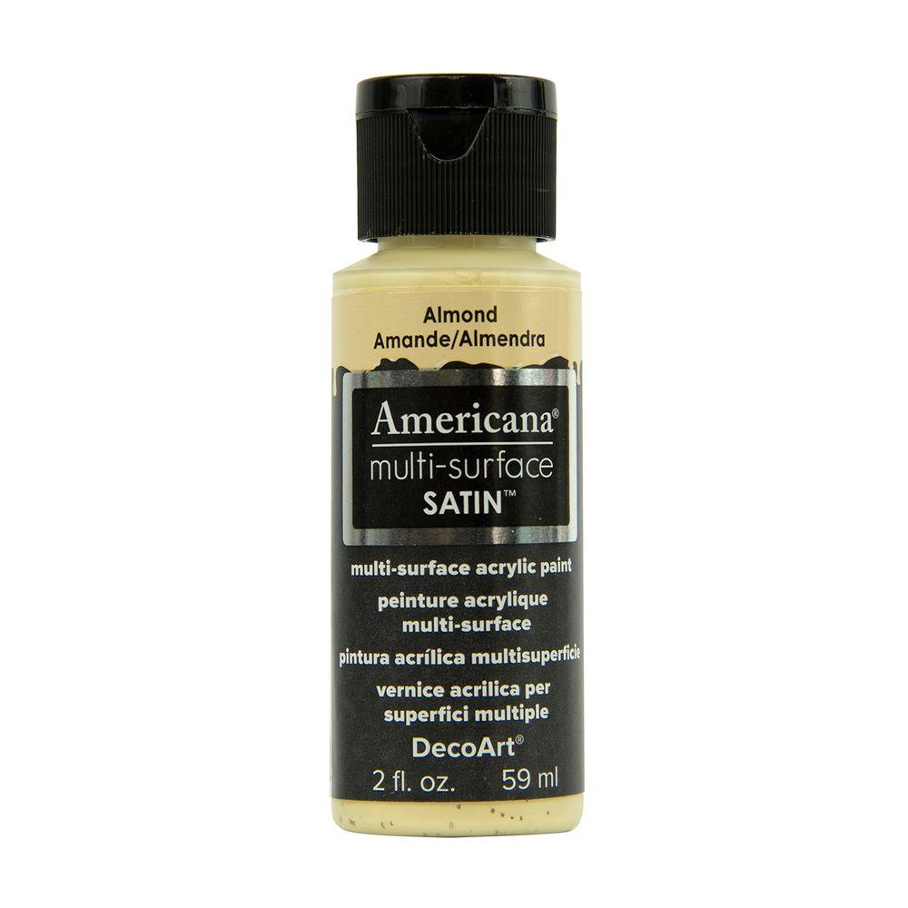 DecoArt Americana 2 oz. Almond Satin MultiSurface Acrylic PaintDA540