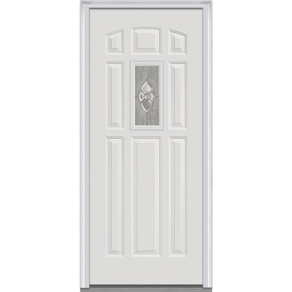 MMI Door 36 In. X 80 In. Master Nouveau Right Hand Center Lite 8-Panel ...