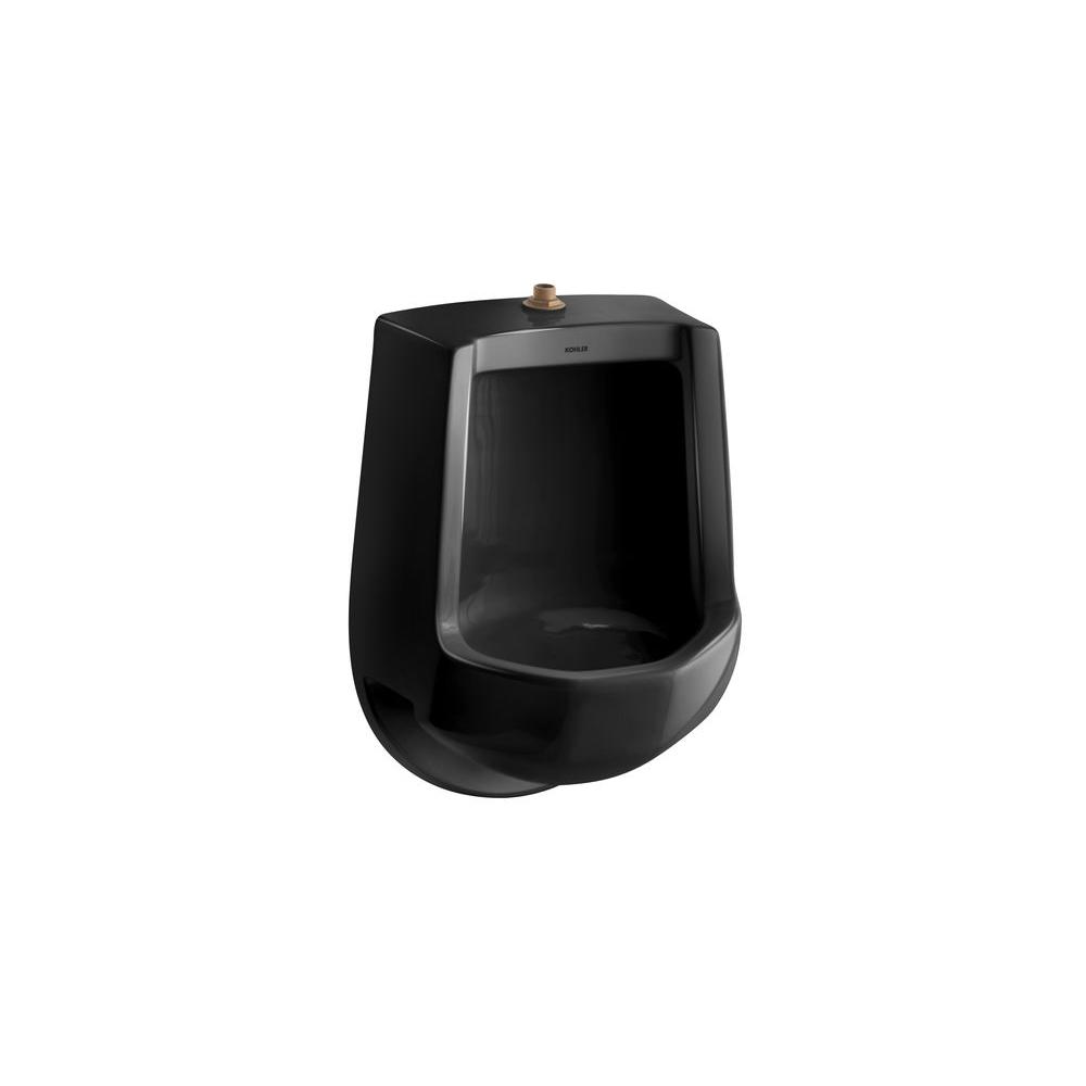 KOHLER Freshman 1.0 GPF Urinal with Top Spud in Black BlackK4989T7