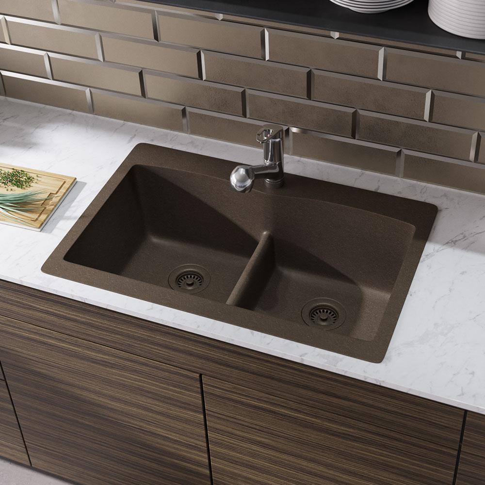 Granite Quartz Composite Dark Brown Kitchen Sinks - Dark Brown Granite Kitchen Sink Granite Quartz Composite Dark Brown Kitchen Sinks - Dark Brown Granite Kitchen Sink