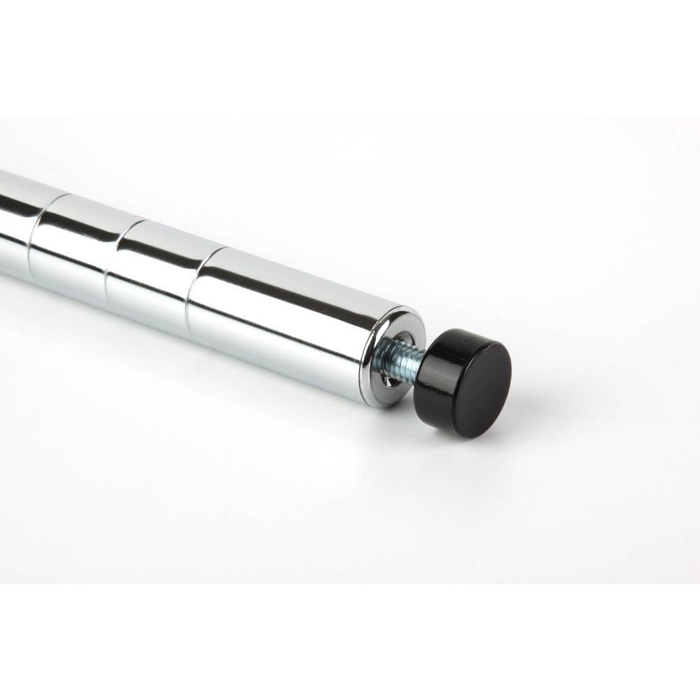 Honey Can Do 72 In H Steel Support Poles In Chrome 2 Pack Shfpol2 C72 The Home Depot
