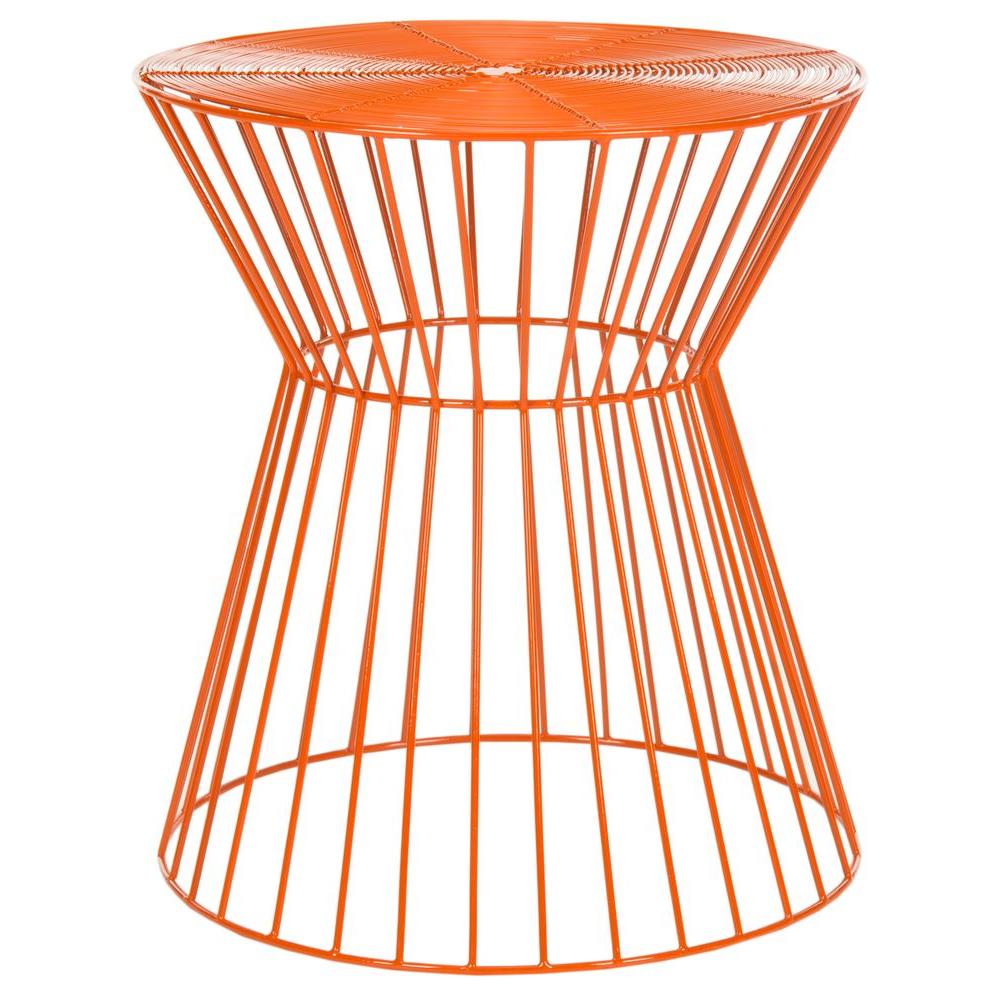 Safavieh Adele Orange End TableFOX4511C The Home Depot