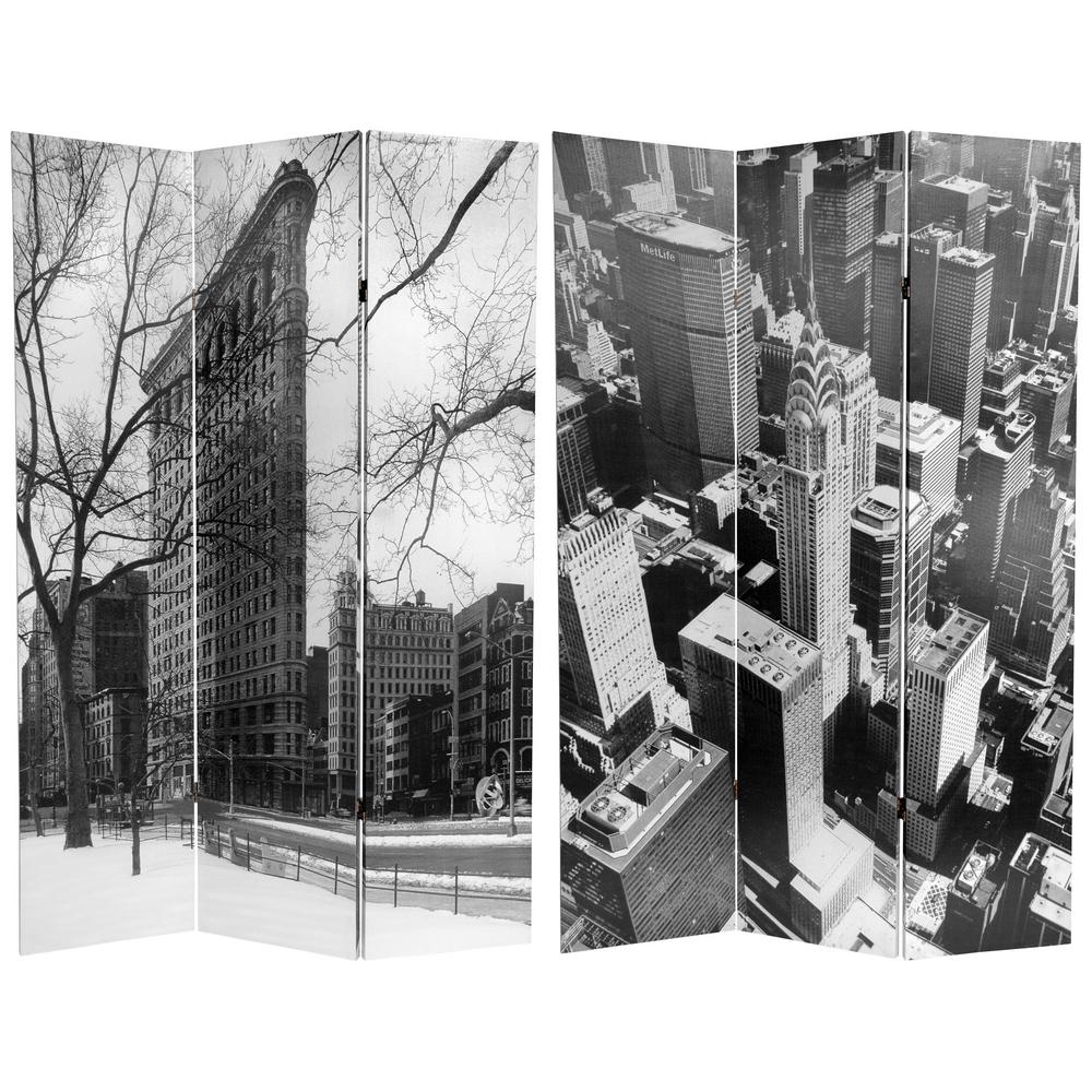 6 Ft Printed 3 Panel New York City Room Divider Cv Nyc The Home Depot Printed 3 Panel New York City Room Divider
