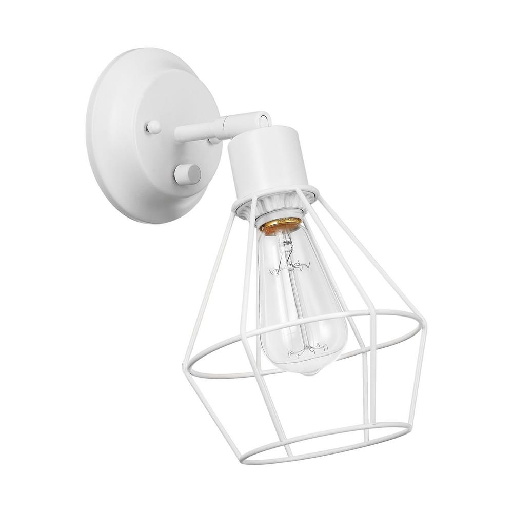 Globe Electric Verdun 5 1 In Light White Sconce Plug Or Hardwaire Wall Globe Electric Verdun 5 1 In Light White Sconce Plug Or Hardwaire Wall