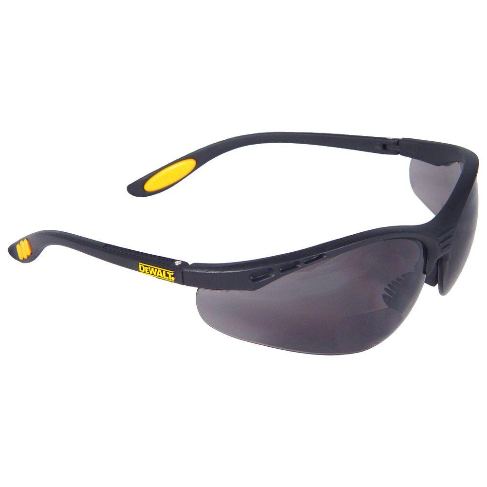 DEWALT Safety Glasses - Smoke Lens, Frameless, Scratch-Resistant Protective Eyewear