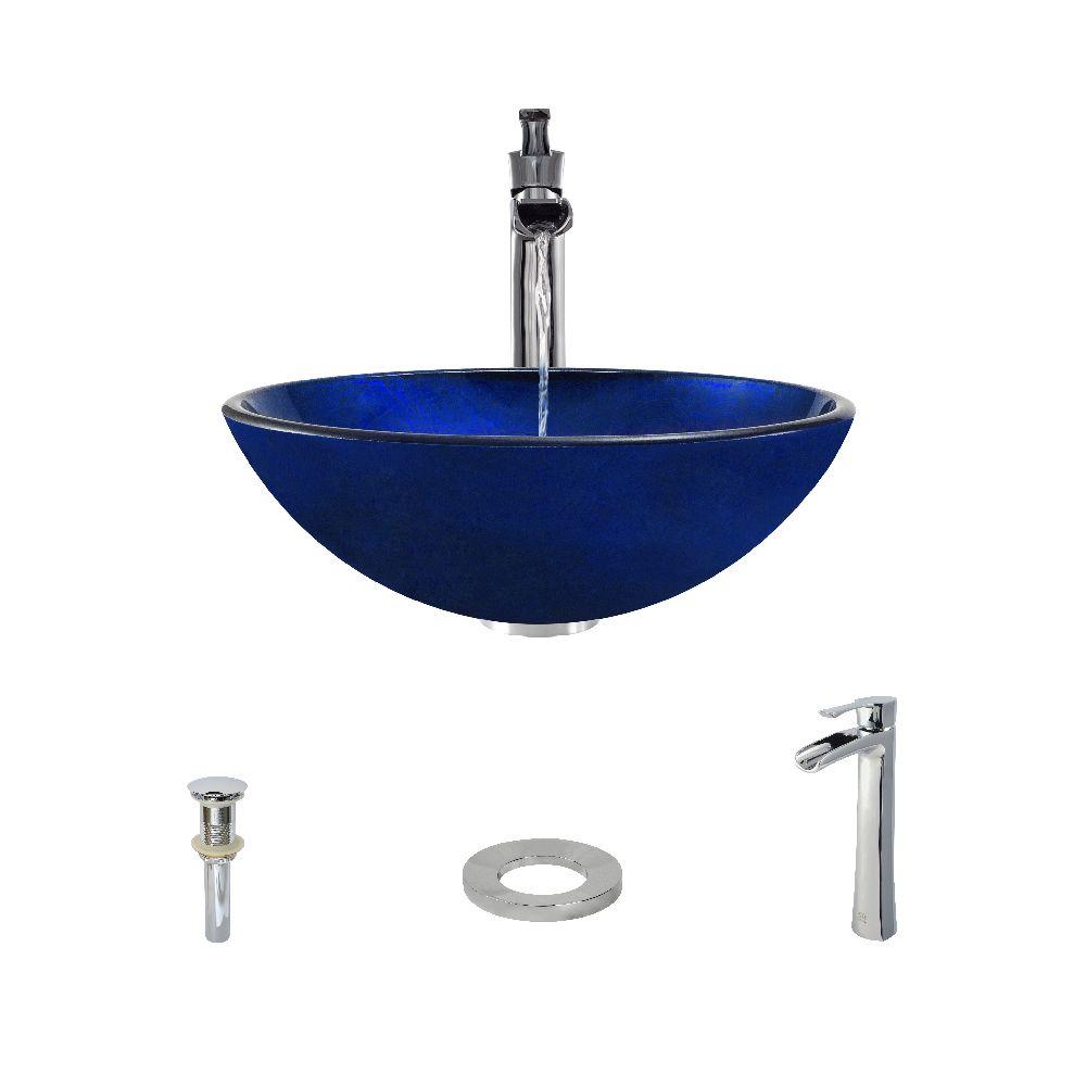 Blue Vessel Sinks Bathroom Sinks The Home Depot