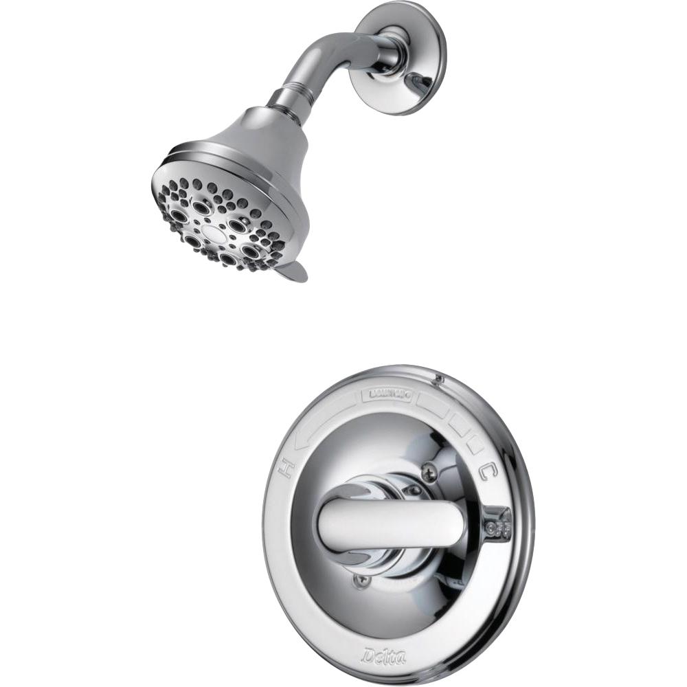 Delta Classic SingleHandle 5Spray Shower Faucet in Chrome (Grey