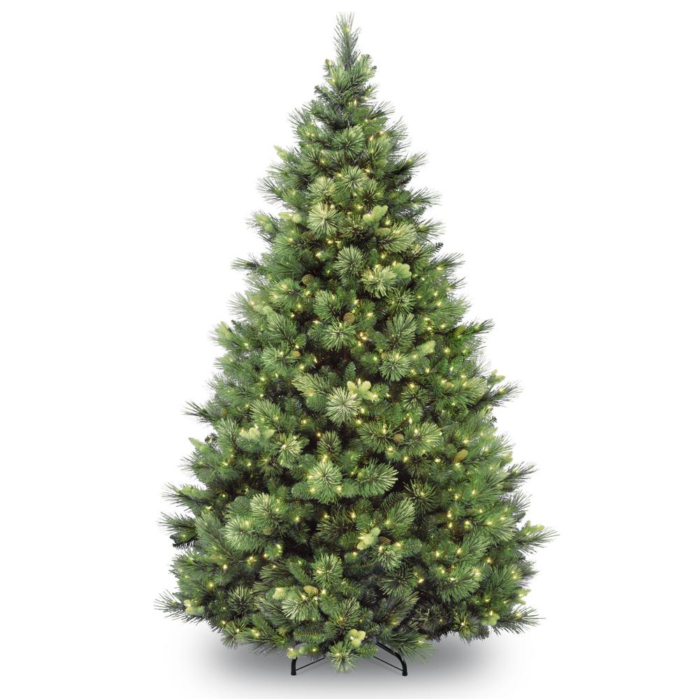 National Tree Company 7 ft. Carolina Pine Artificial Christmas Tree with Clear LightsCAP3306