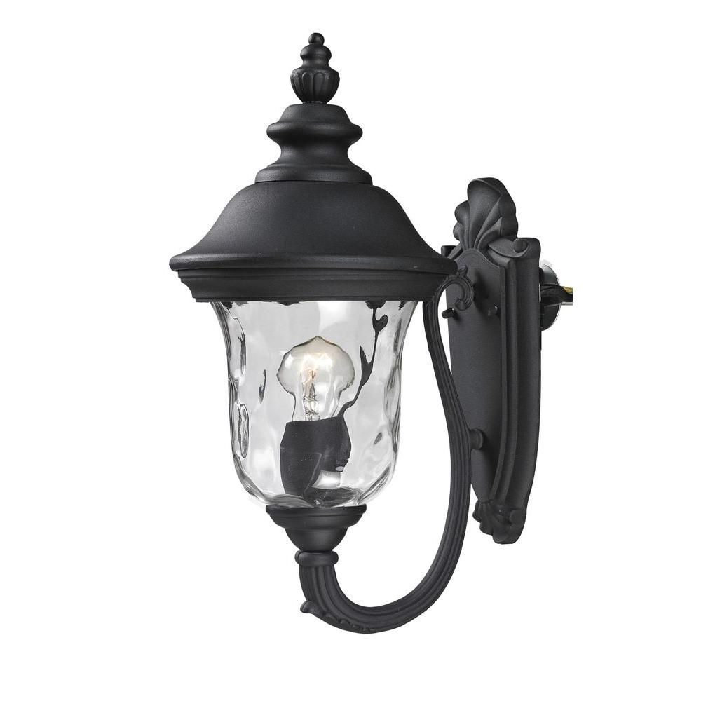 Outdoor Sconces Decorative Wall Mounted Lighting Lawrence 1 Light Black Incandescent Outdoor Wall