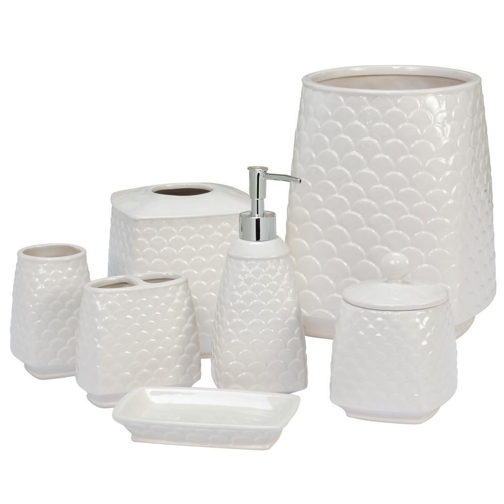 Creative Bath Atlantis 7Piece Bath Accessory Set in NaturalATL07COR The Home Depot