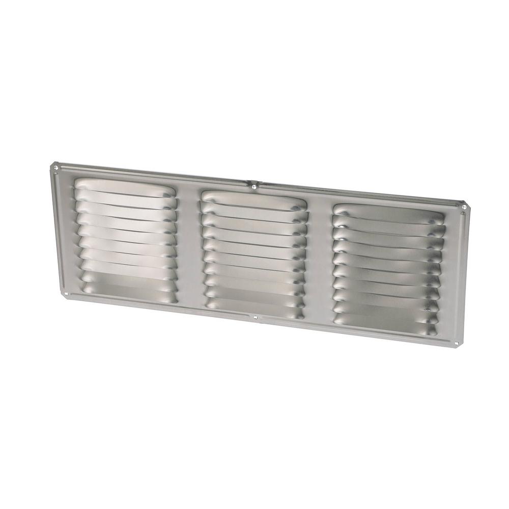 Air Vent 16 in. x 6 in. Rectangular Mill Finish Screen Included Aluminum Soffit VentEV16624MF