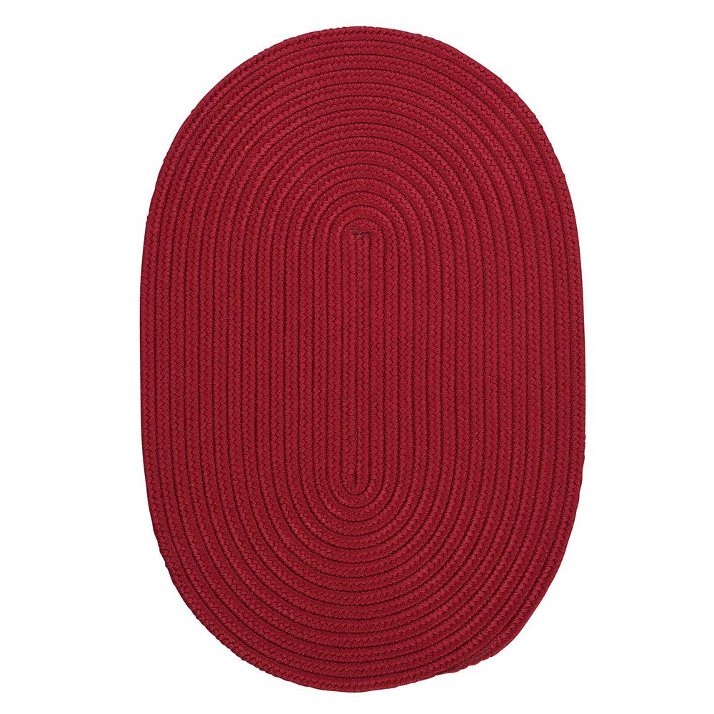 Red Oval 3 X 5 Area Rugs The Home Depot Trends Red 3 Ft X 5 Braided Oval Area Rug