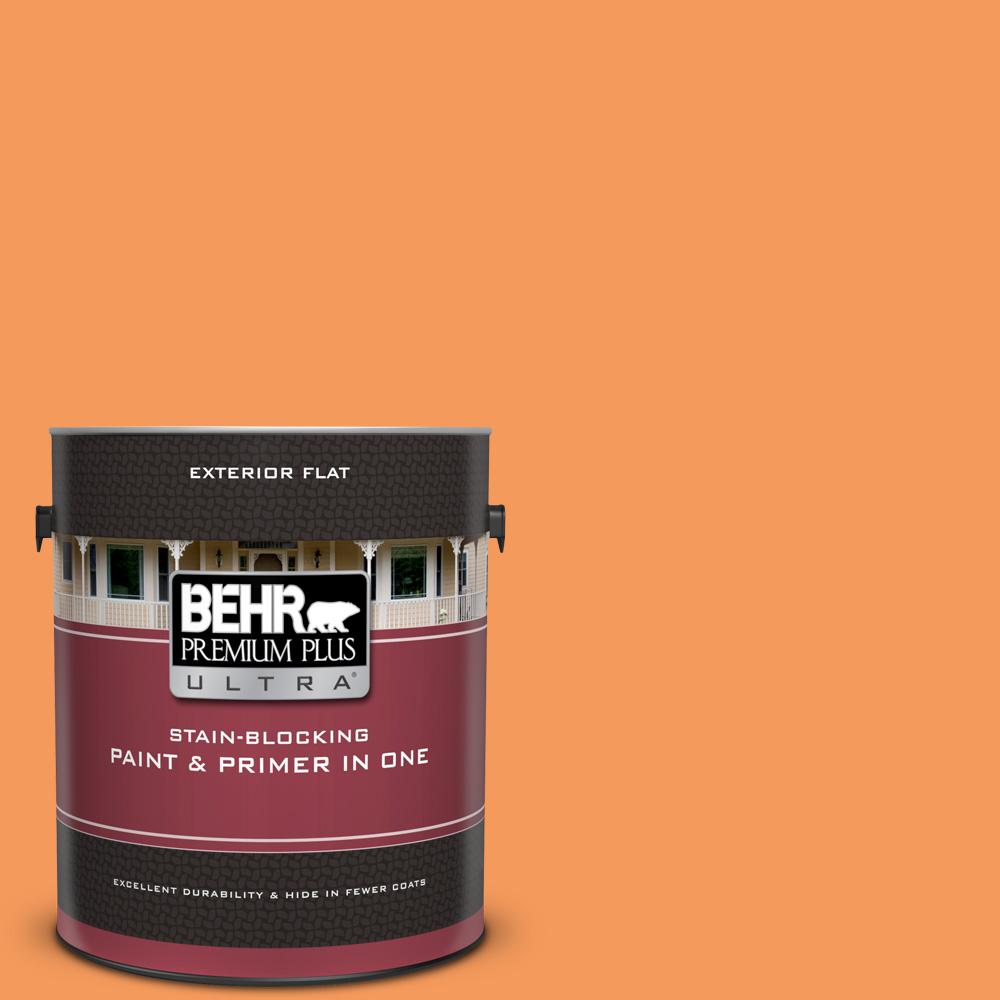 Behr Premium Plus Ultra 1 Gal 260b 6 Blaze Orange Flat Exterior 260b 6 Blaze Orange Flat Exterior Paint