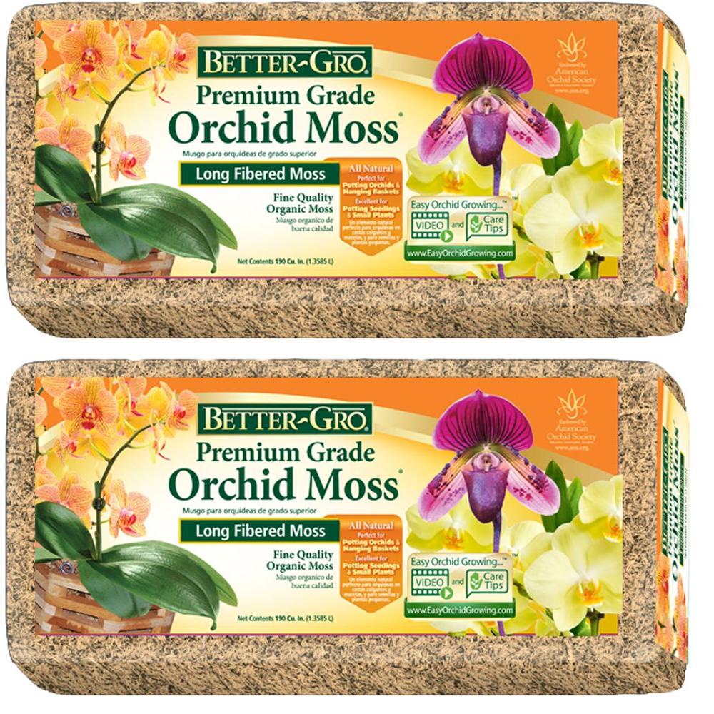 BetterGro 1/8 cu. ft. Premium Grade Orchid Moss (2Pack)50455 The