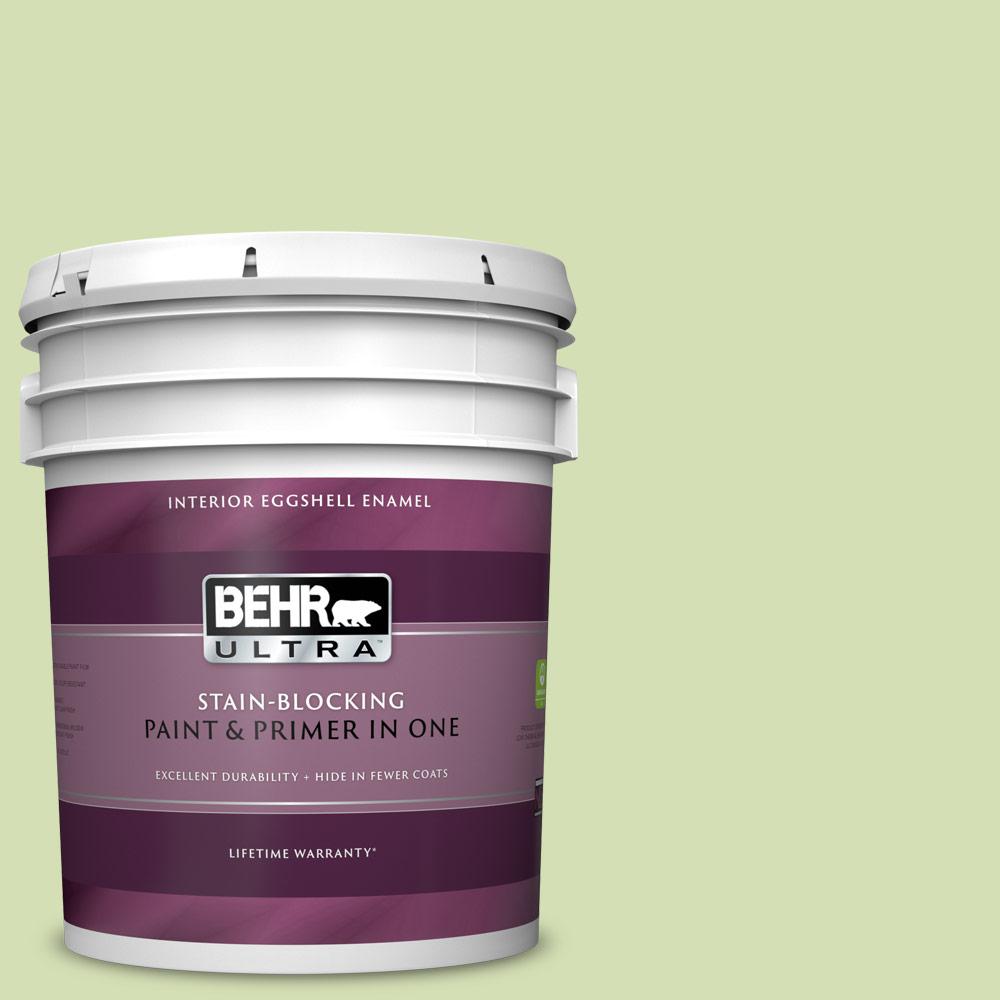 BEHR ULTRA 5 gal. 420C3 Celery Bunch Eggshell Enamel Interior Paint