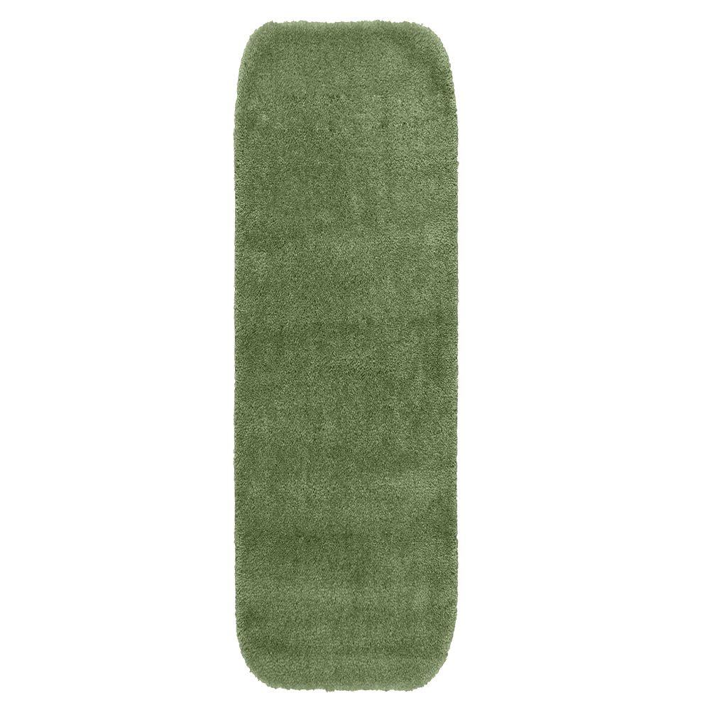 Garland Rug Traditional Deep Fern 22 in. x 60 in. Washable Bathroom
