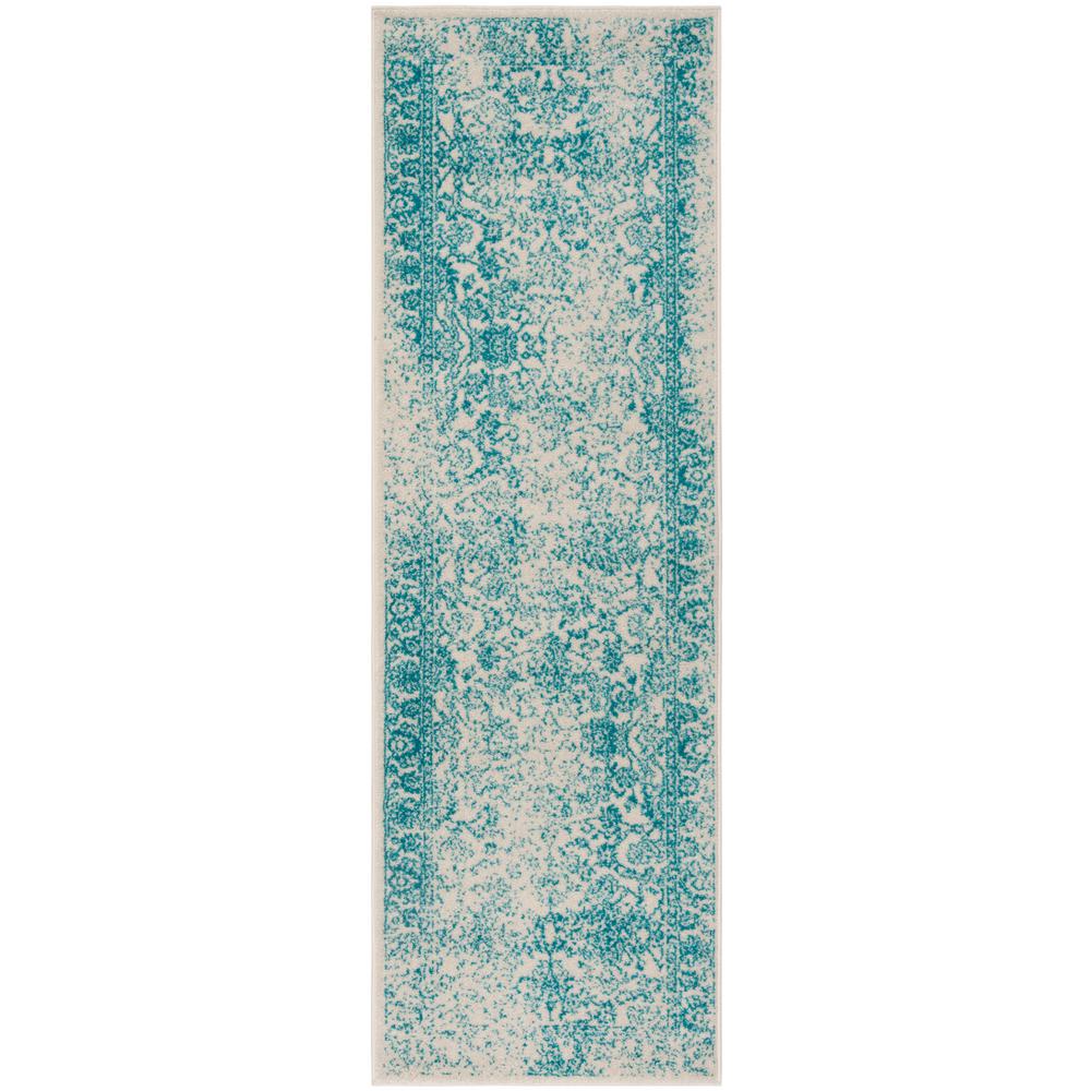 Safavieh Adirondack Ivory/Teal 3 Ft. X 8 Ft. Runner-ADR109D-28 - The ...