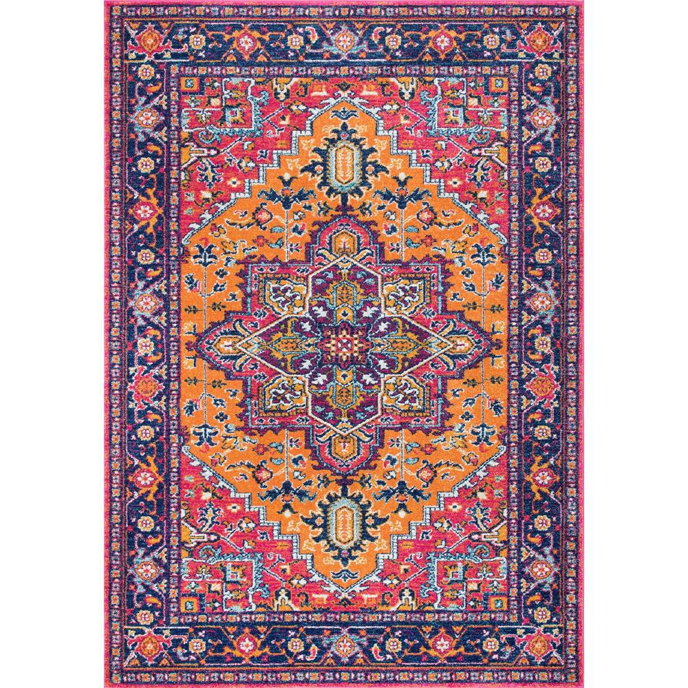 area 9 rugs x 6 Vonda ft. Fancy nuLOOM Persian ft. Area Orange Rug 7 x 9