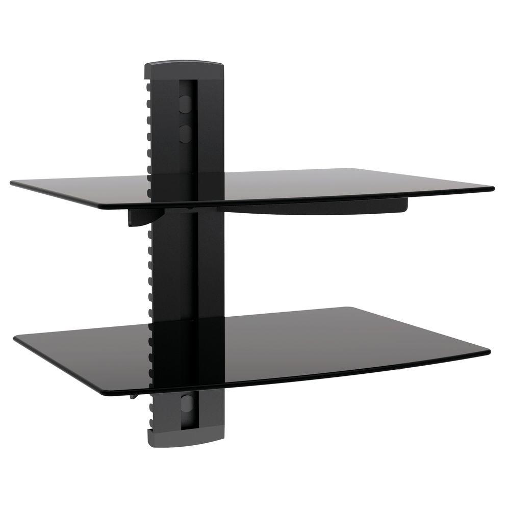 Proht Dual Media Component Wall Mount 17 6 Lb Load Capacity Per Proht Dual Media Component Wall Mount 17 6 Lb Load Capacity Per Shelf