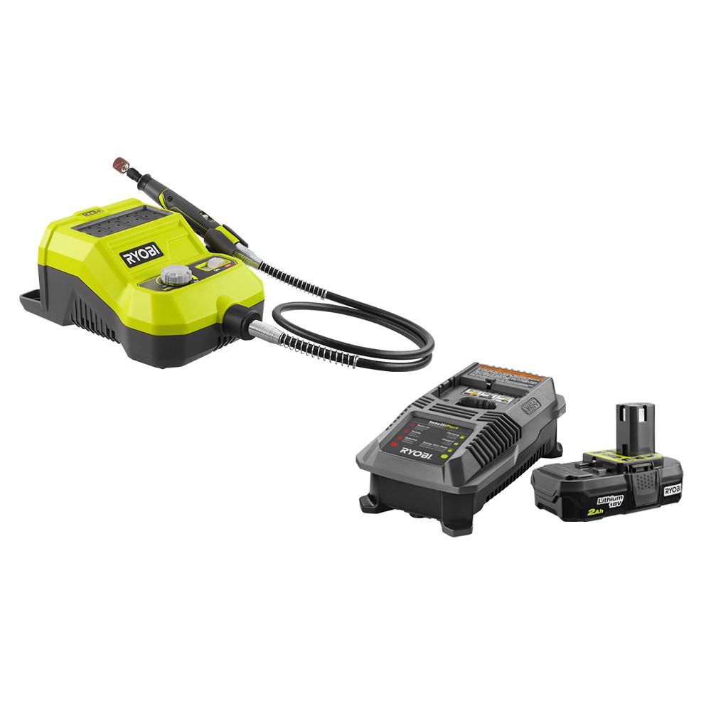 UPC 033287190928 product image for RYOBI 18-Volt ONE+ Cordless Rotary Tool with 2.0 Ah Battery and Charger Kit | upcitemdb.com