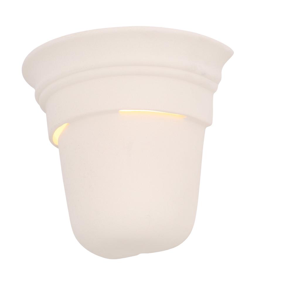 Volume Lighting 1 Light Ceramic White Interior Wall Sconce