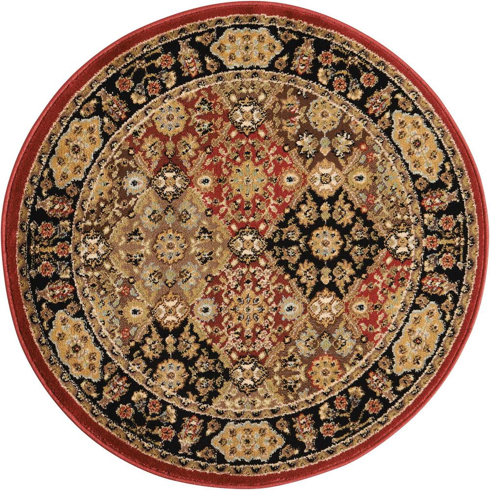 Nourison Delano Multicolor 3 ft. Round Area Rug-370419 - The Home Depot