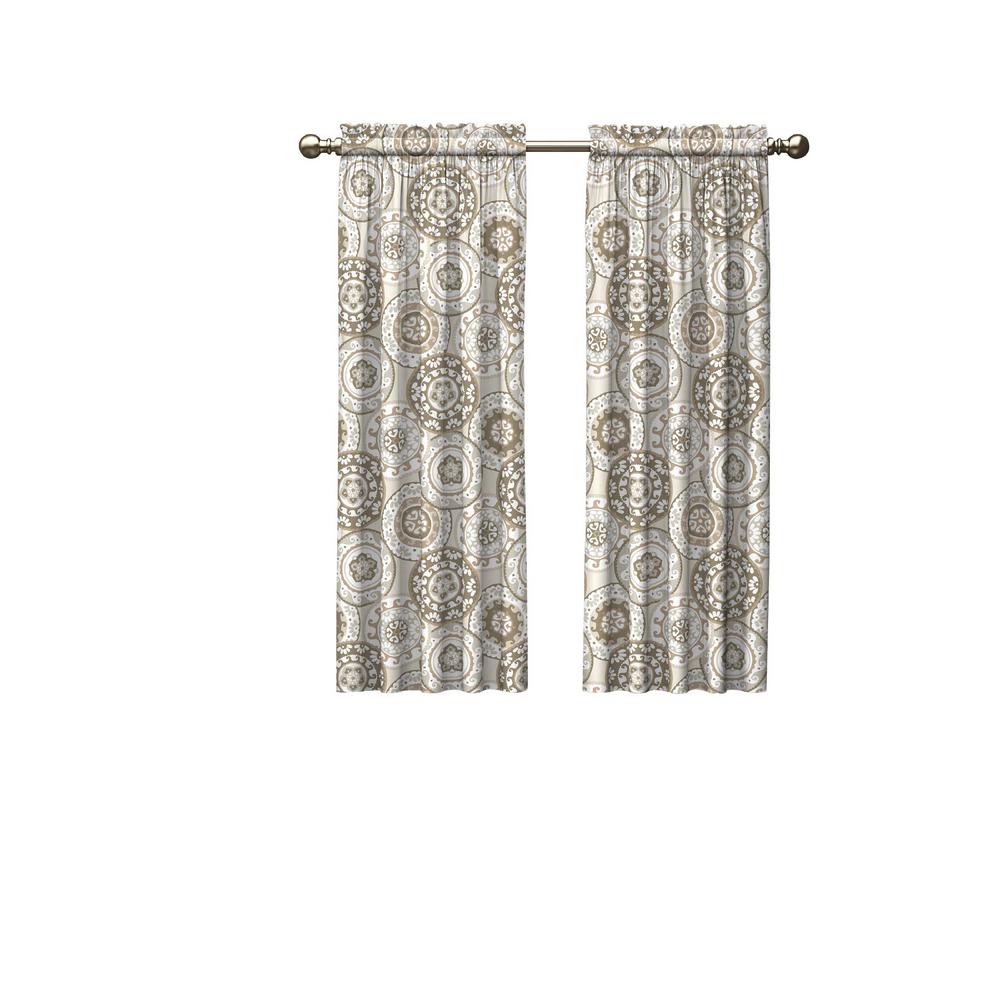Pairs To Go Bradway Window Curtain Panels In Neutral 56 In W X