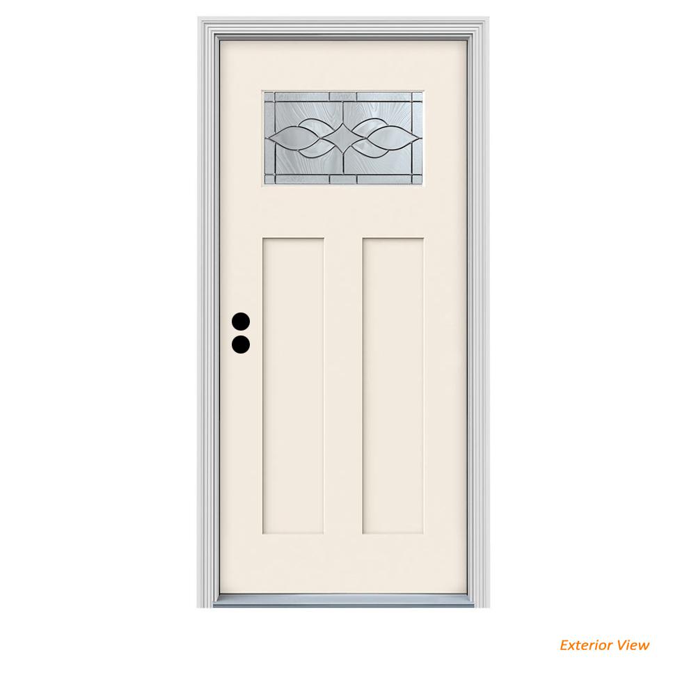 Jeld Wen 36 In X 80 In 1 Lite Craftsman Carillon Primed