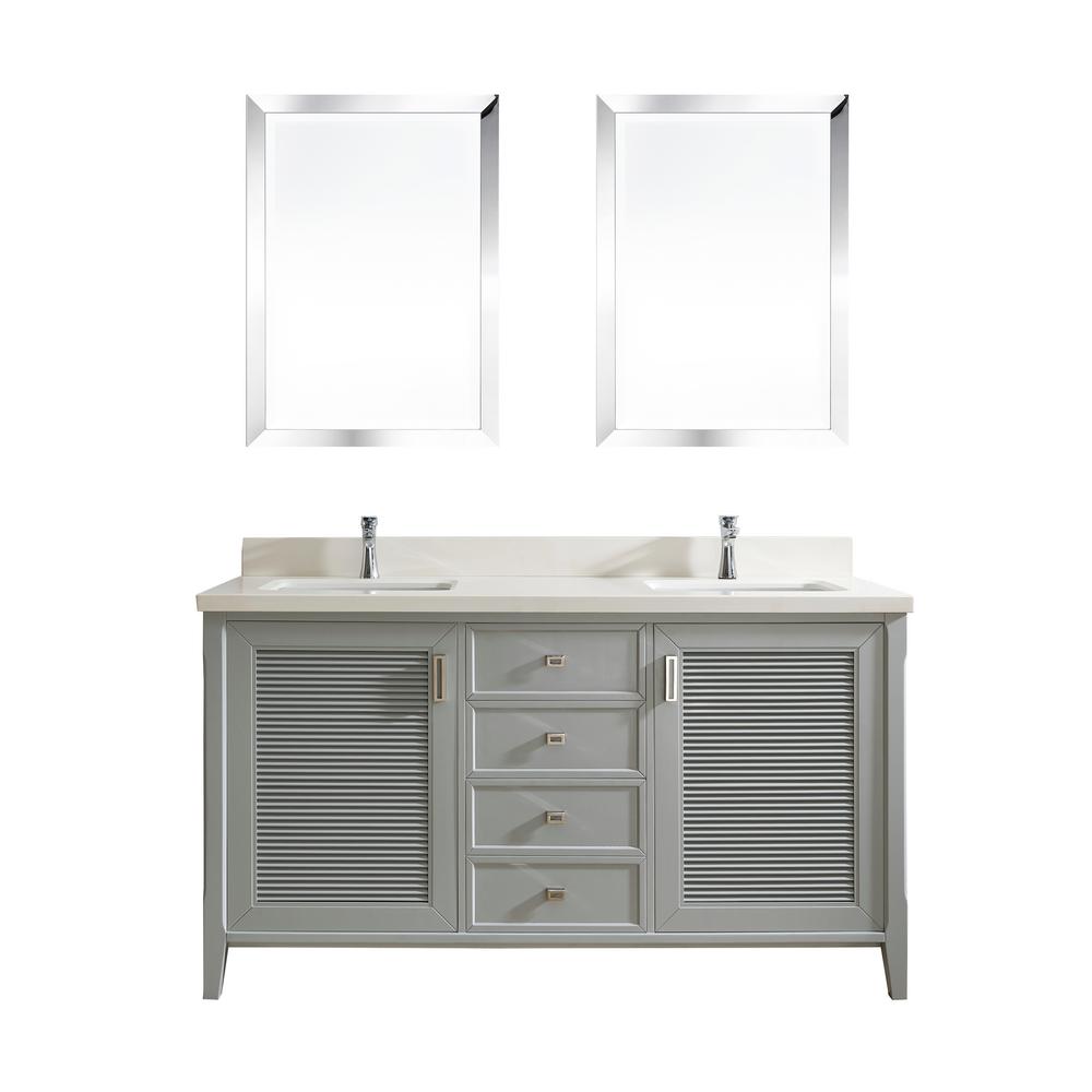 Studio Bathe Aurora 63 In W X 22 D Vanity Oxford Gray With Studio Bathe Aurora 63 In W X 22 D Vanity Oxford Gray