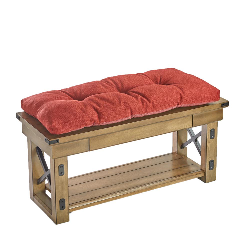 The Gripper Tufted 36 In Omega Flame Universal Bench Cushion 943307 Omega Flame Universal Bench Cushion 943307 289 The Home Depot