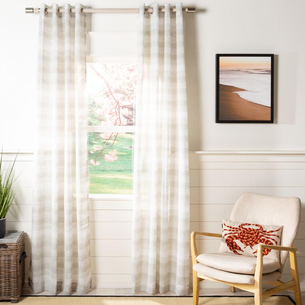 Light Gray White Sheer Curtains Curtains Drapes The Home Depot