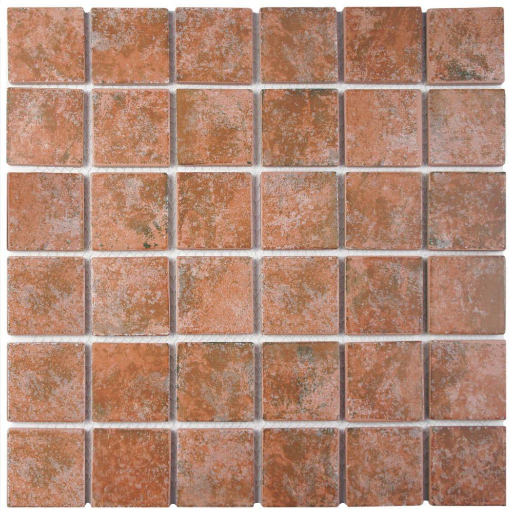 Red Tile Flooring The Home Depot Colorado Quad Pueblo 12 1 2 In X