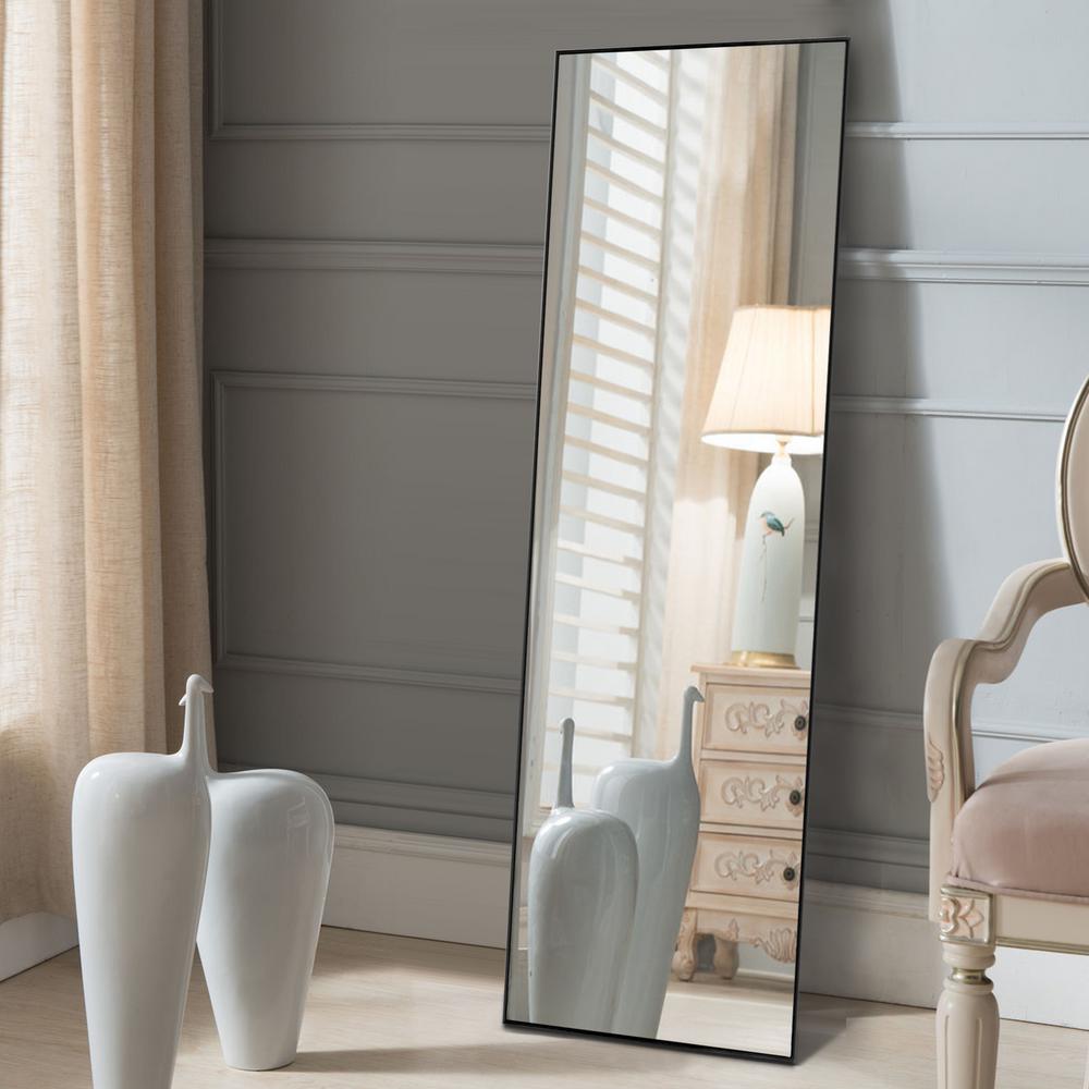 Large Rectangle Black Hooks Contemporary Mirror (55 in. H x 16 in. W)AA01016AAF001N1 The