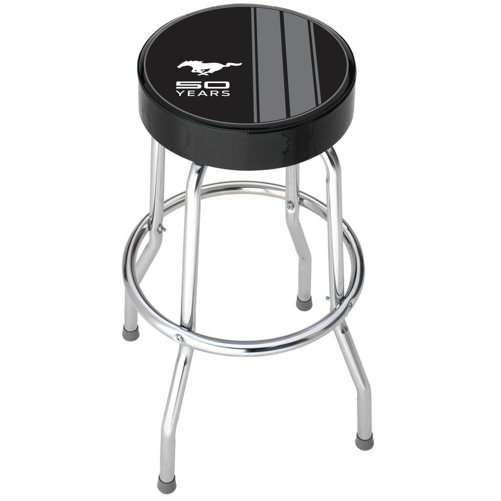 Plasticolor Ford Mustang 50th Anniversary Garage Stool 004787r01 Plasticolor Ford Mustang 50th Anniversary Garage Stool