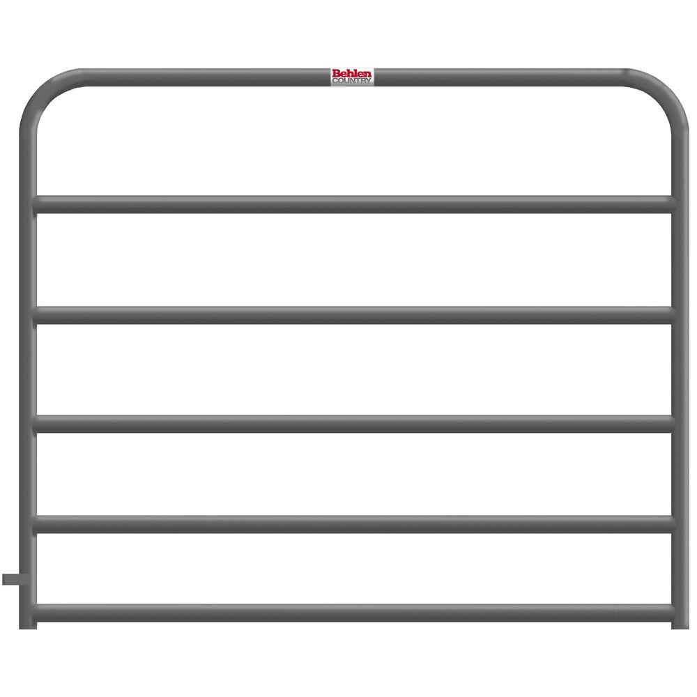 Behlen 4 ft. x 4 ft. 2 in. 6Rail Galvanized Utility Gate40113048