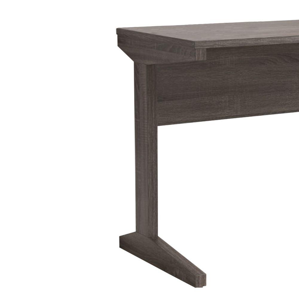 Benjara Minimalistic Classy Gray Desk In Contemporary Style